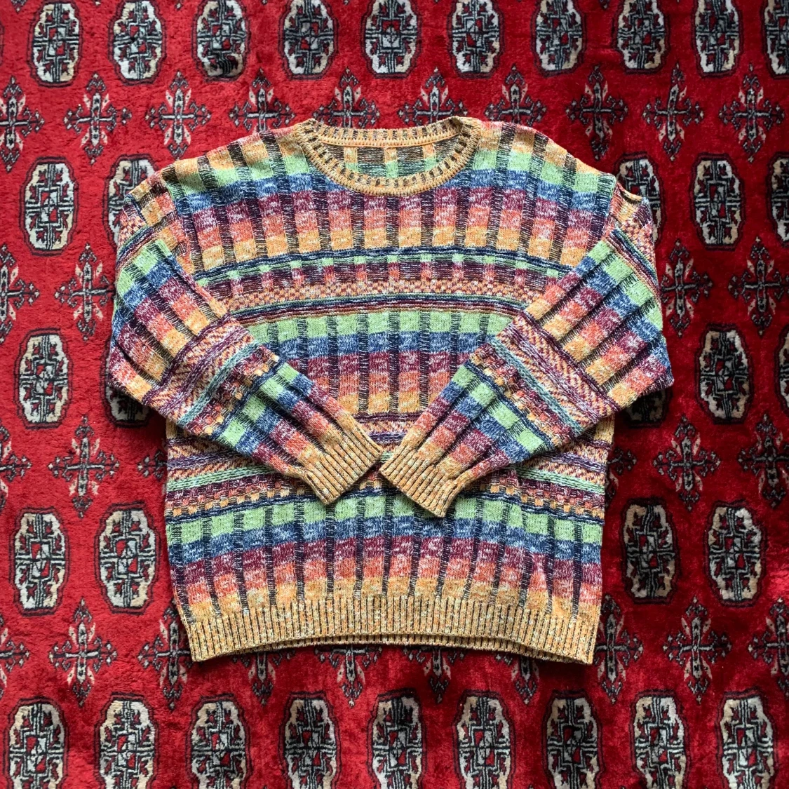 Mönstrad sweatshirt tröja