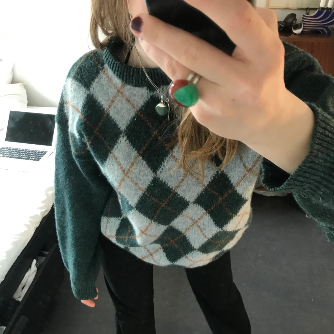 Superfin stickat tröja. 