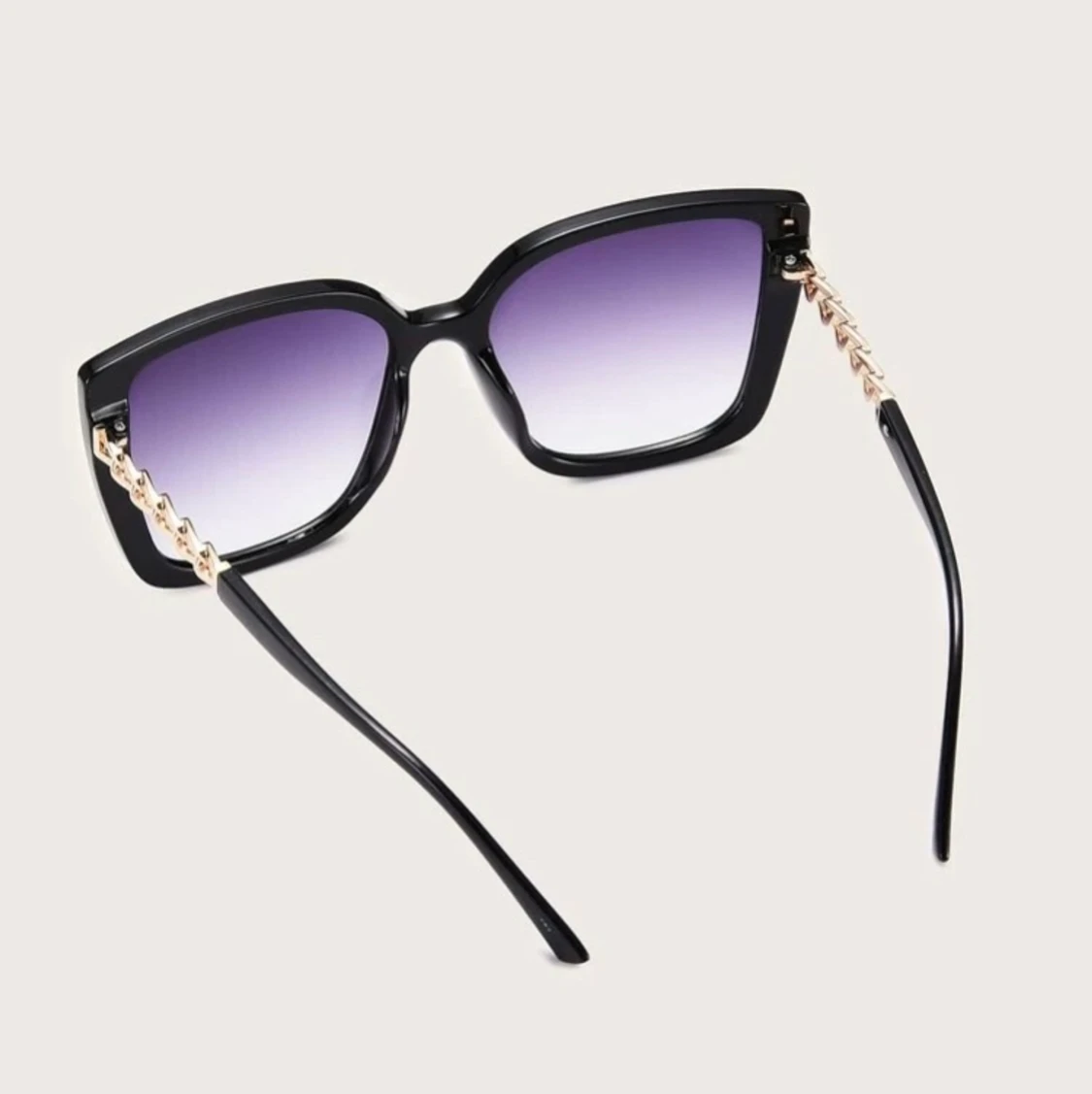 Nya trendiga solglasögon guld  - 91