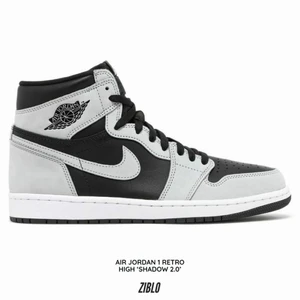 Air Jordan 1 Retro High OG  - #sneakers Air Jordan 1 Retro High OG "Shadow 2.0" sneakers  ABOUT THIS PRODUCT Air Jordan 1 Retro High OG "Shadow 2.0" sneakers Go for the classics. The Air Jordan 1 Retro High OG ‘Shadow 2.0’ utilizes the same neutral palette featured on the original black/grey colourway from 1985. These sneakers make use of a black leather upper with grey suede overlays at the toe and heel. There's no going wrong. 