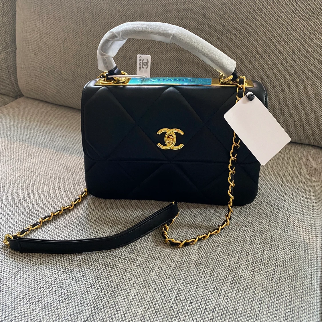 Chanel väska ny läder