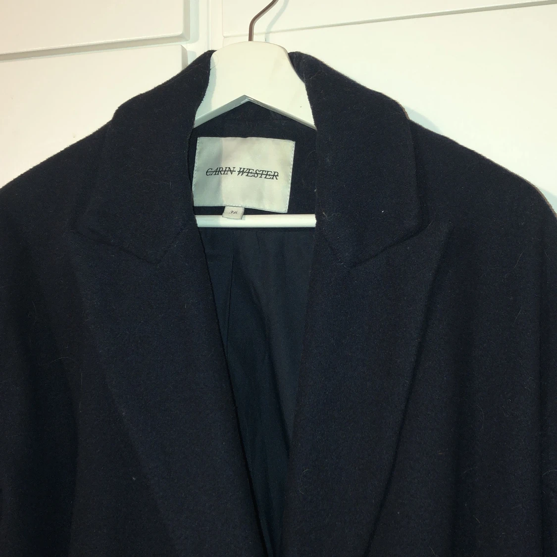 Mörkblå kappa CARIN WESTER stl 36 - 91