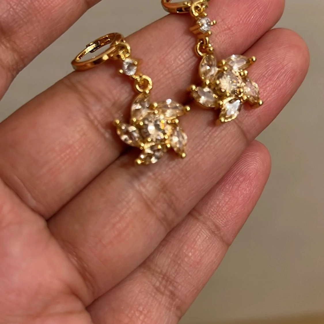 Gold plated ear rings
