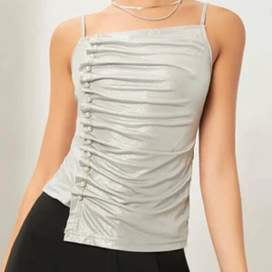Silver topp - Jättefin silvrig topp i storlek XS. Nyskick