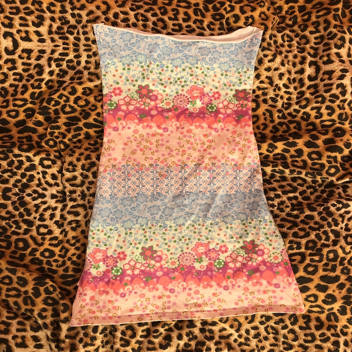 Blommig tubtopp tubkjol  - 90