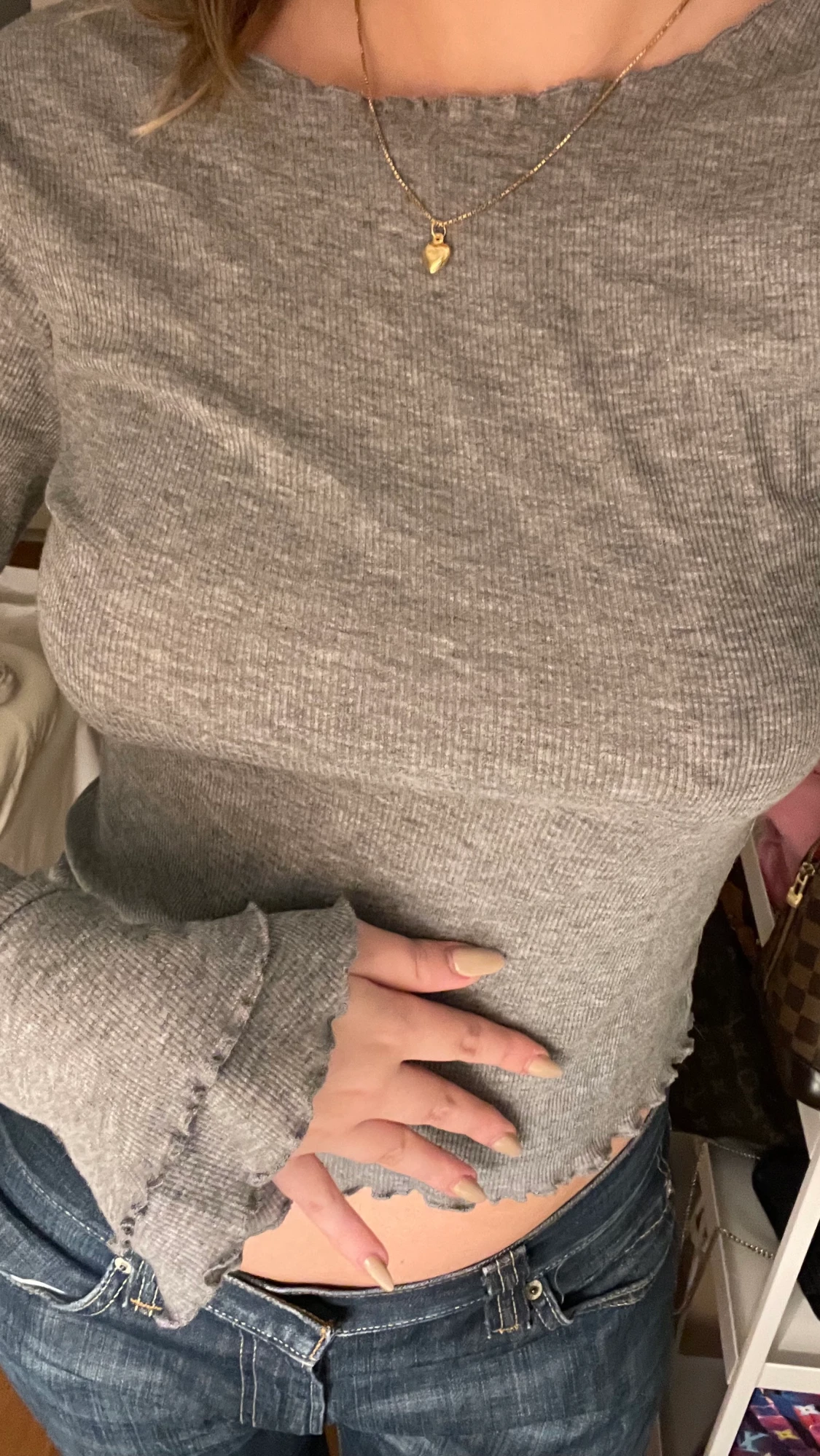 Tröja men utsvängda ärmar - 90