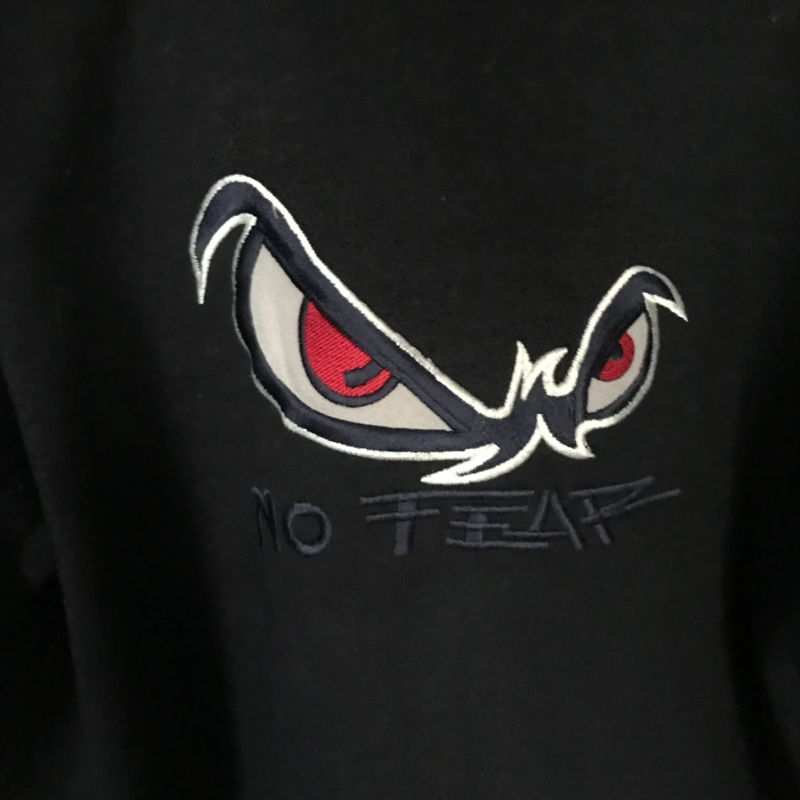 NO FEAR  mörkblå hoodie - 91