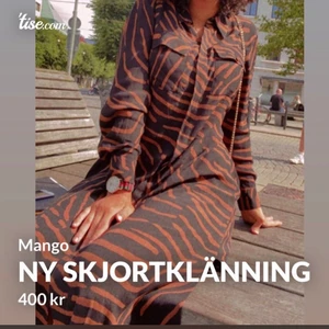 Skjortklänning från Mango - Helt ny från Mango, använd 2 gånger. har även kvittot kvar!  Jag är på första bilden, du kan bära den som en klänning eller som en kimon eller som en skjorta med ett par jeans!  400 inklusive frakt. Kontakta vid mer information.