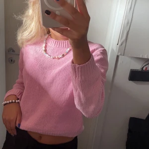 Rosa härlig stickad tröja🌸⚡️ - jag säljer nu denna rosa tröja, den är väldigt skön och mysig i storlek xs⭐️