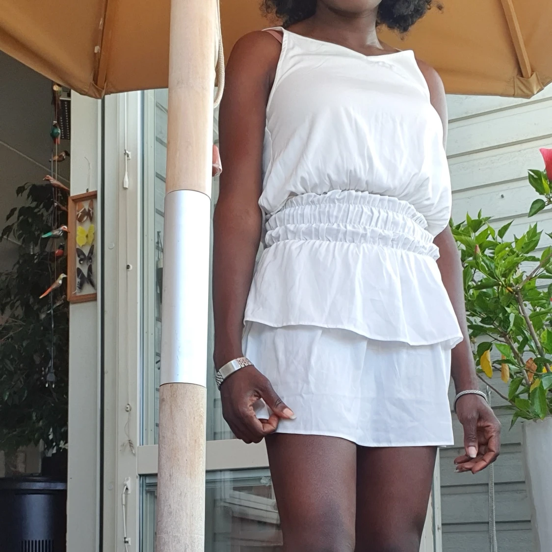 Super fint satin vologoklänning  - 91