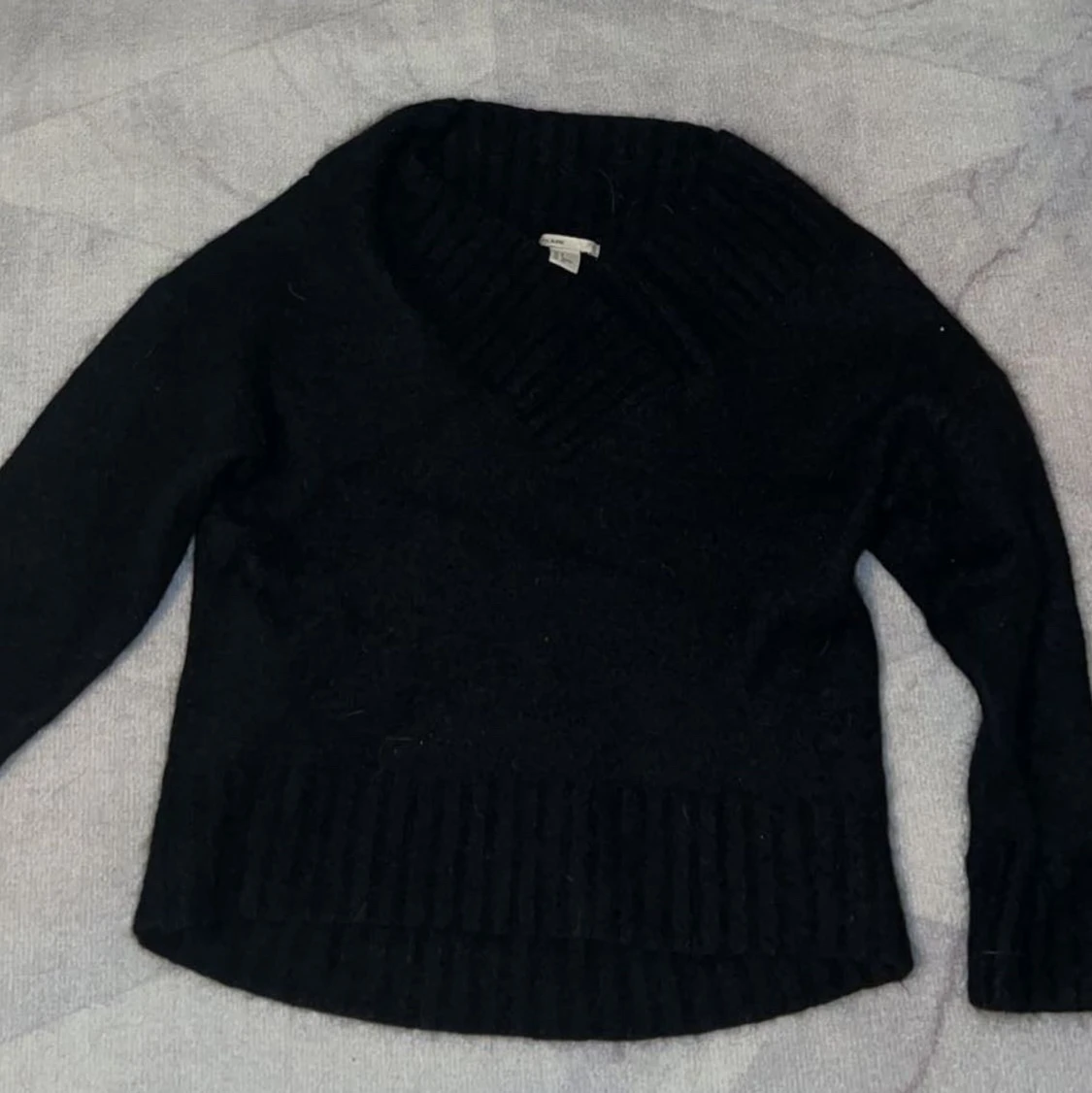 Svart stickad tröja - 90