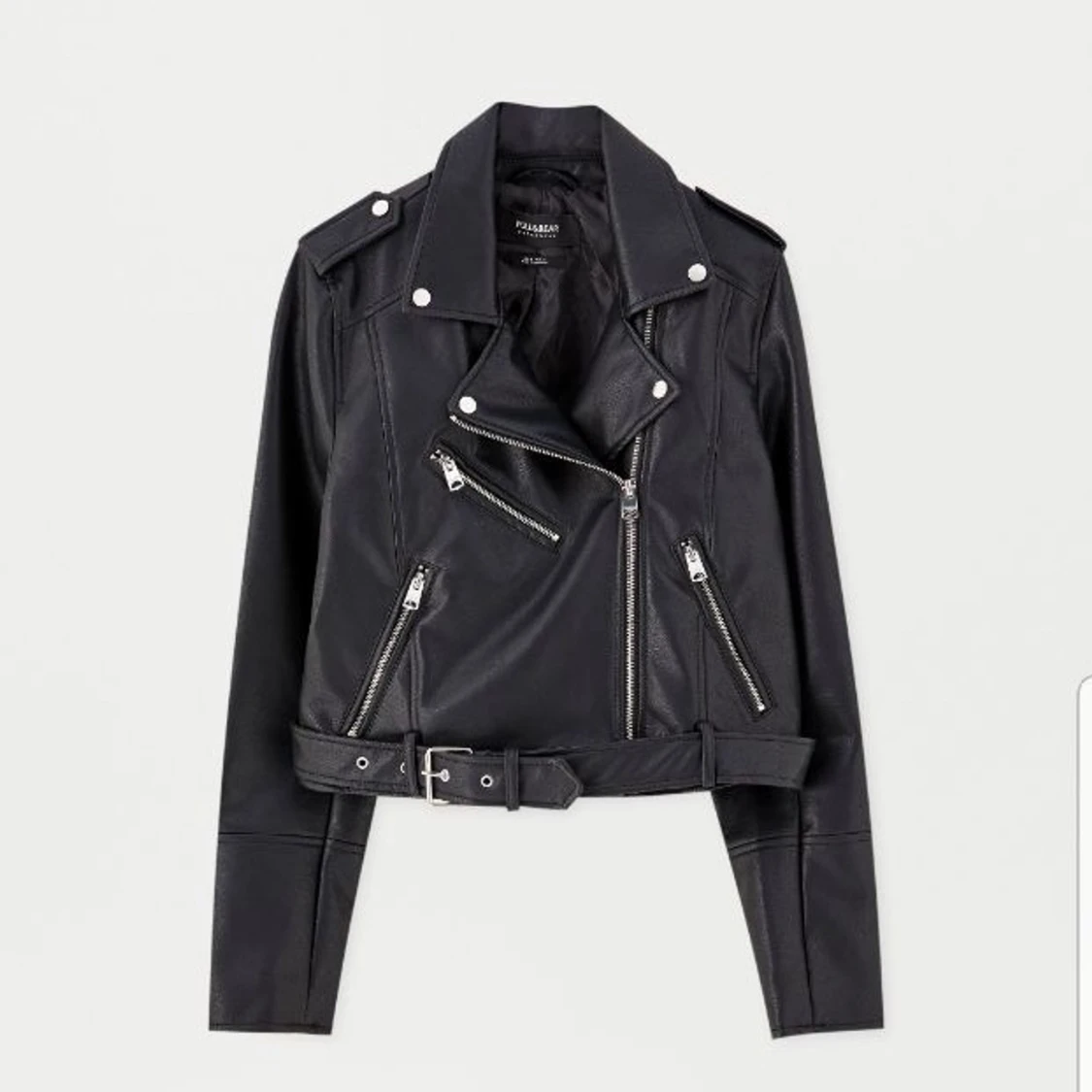 Helt ny skinnjacka med prislapp kvar