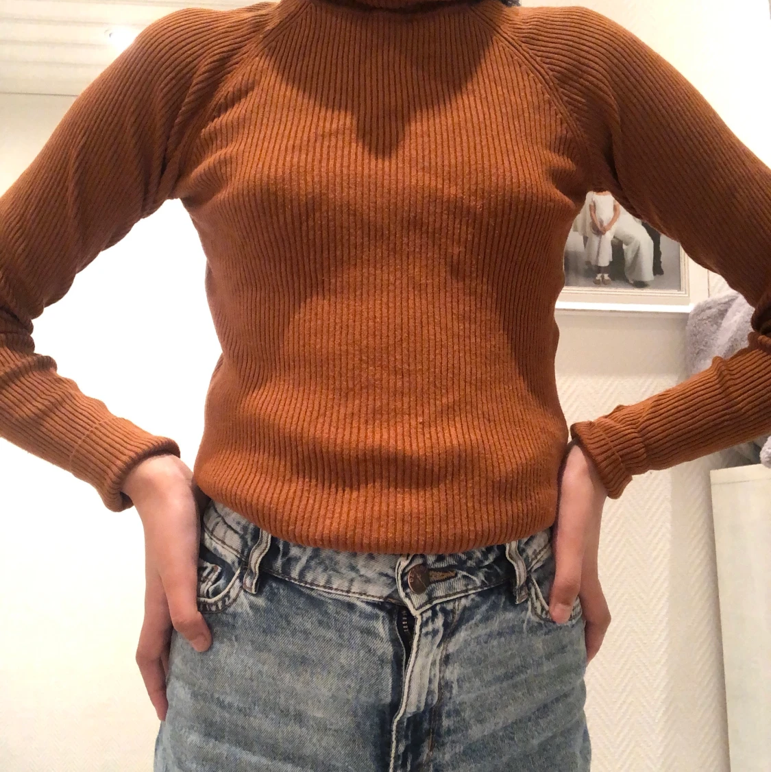 Brun krakge tröja 