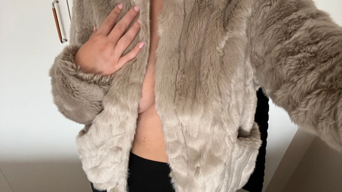 Fake pälsa jacka  - 90