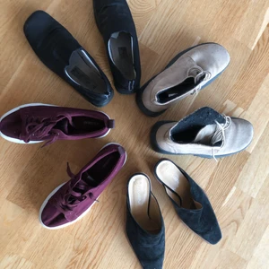 SKOR 4 par 👞👠🥾🥿 stl 38-39 - Säljer 4 par skor🥿👠🥾👞 Stl 38-39. Vid intresse PM;a mig🐶 Köparen betalar ev frakt 📦 