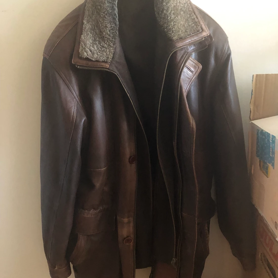 Men leather jacket 
