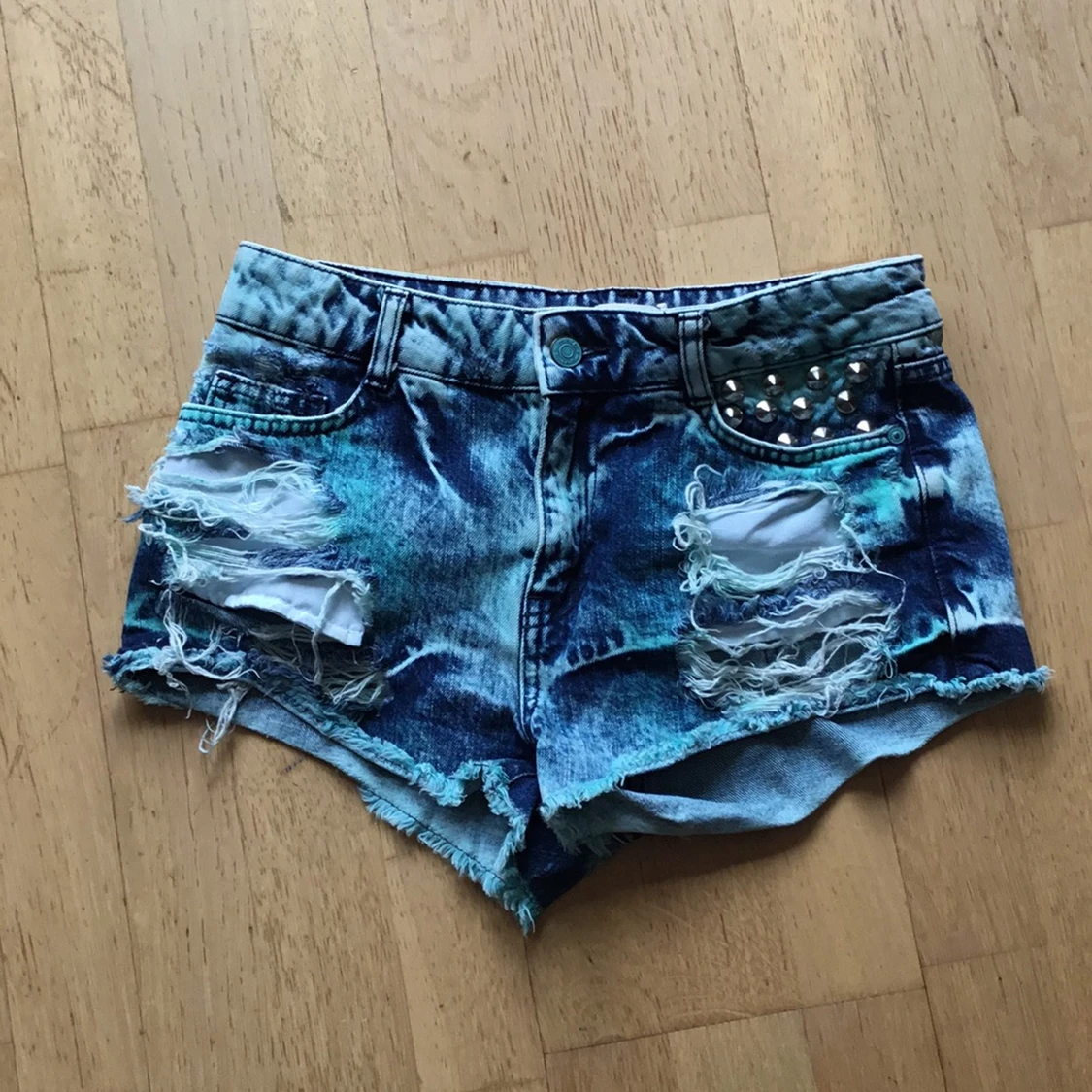 Summer damaged kort jeans