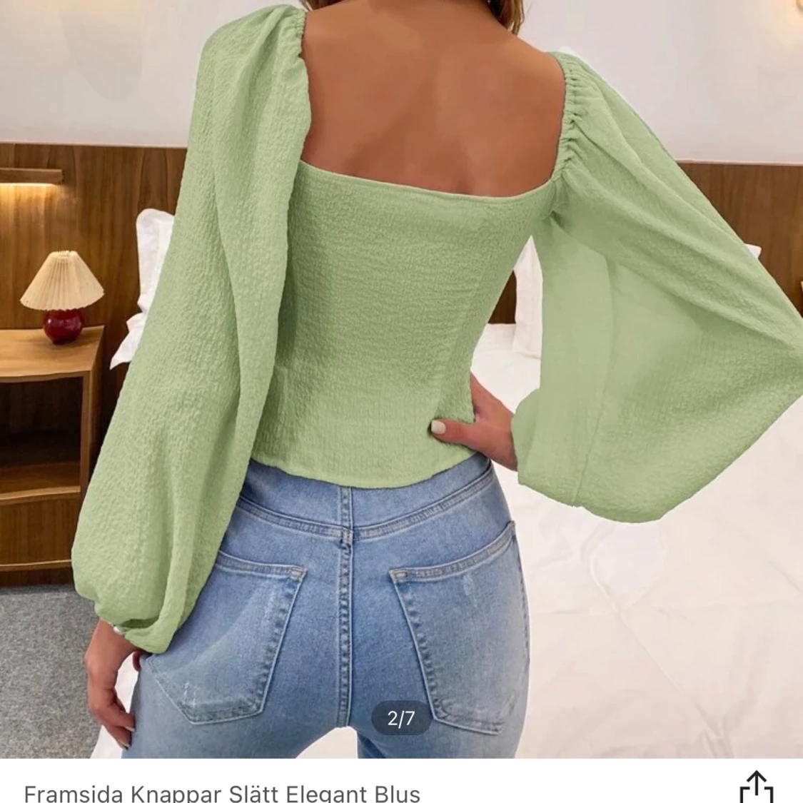 Mintgrön Blus - 90