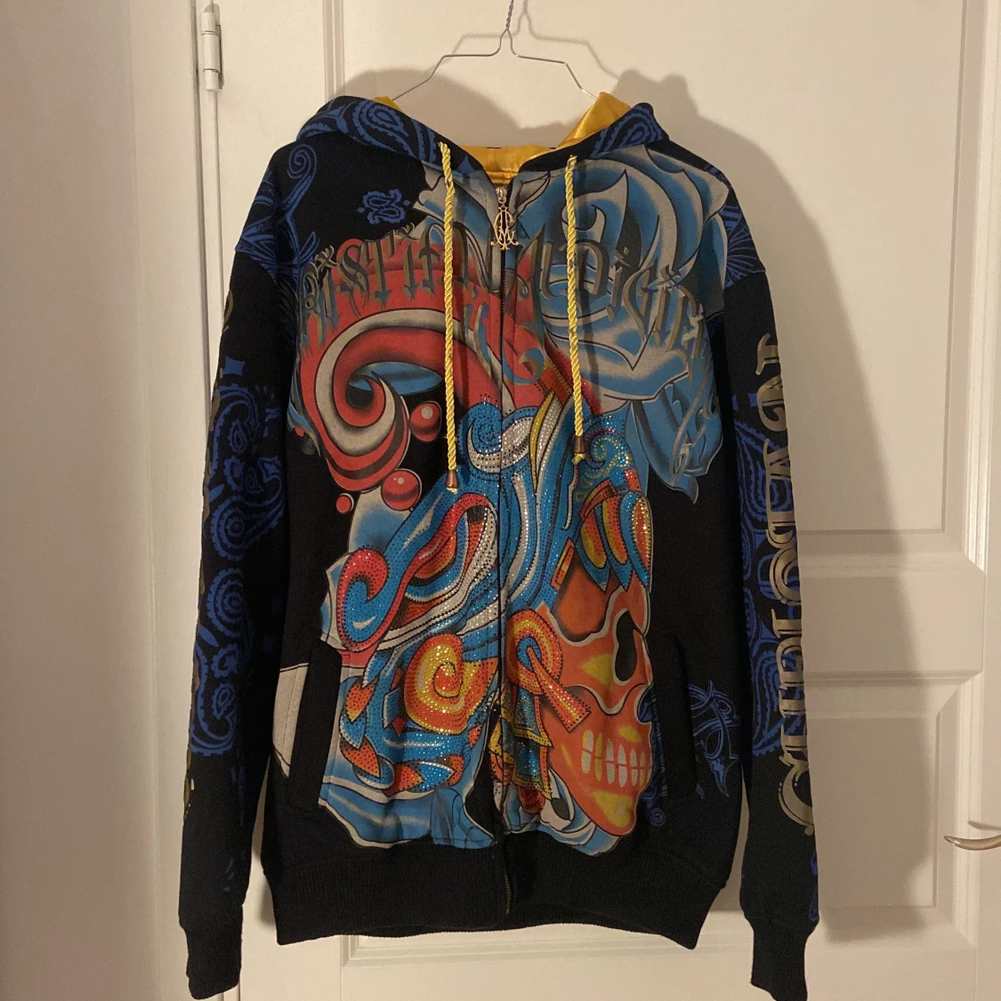 ÄKTA CHRISTIAN AUDIGIER BEDAZZLED HOODIE