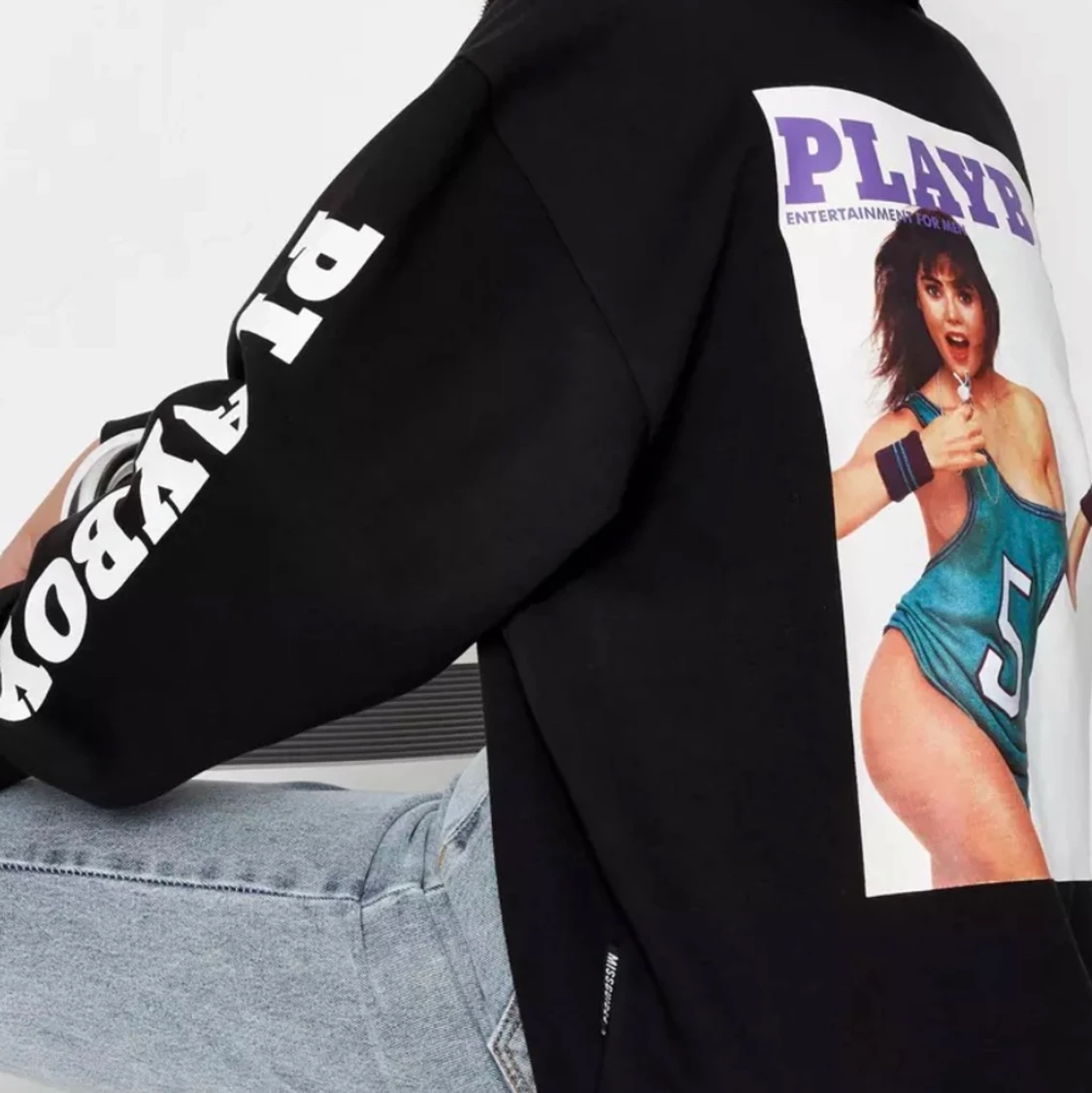 Zip up hoodie med luva - 90