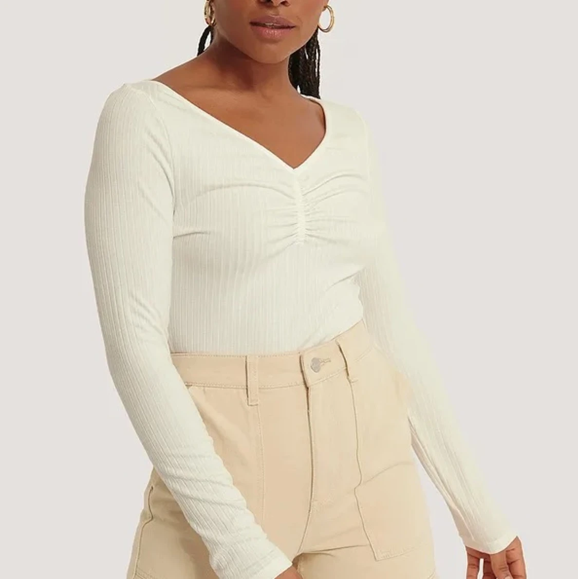 Ribbad top från nakd