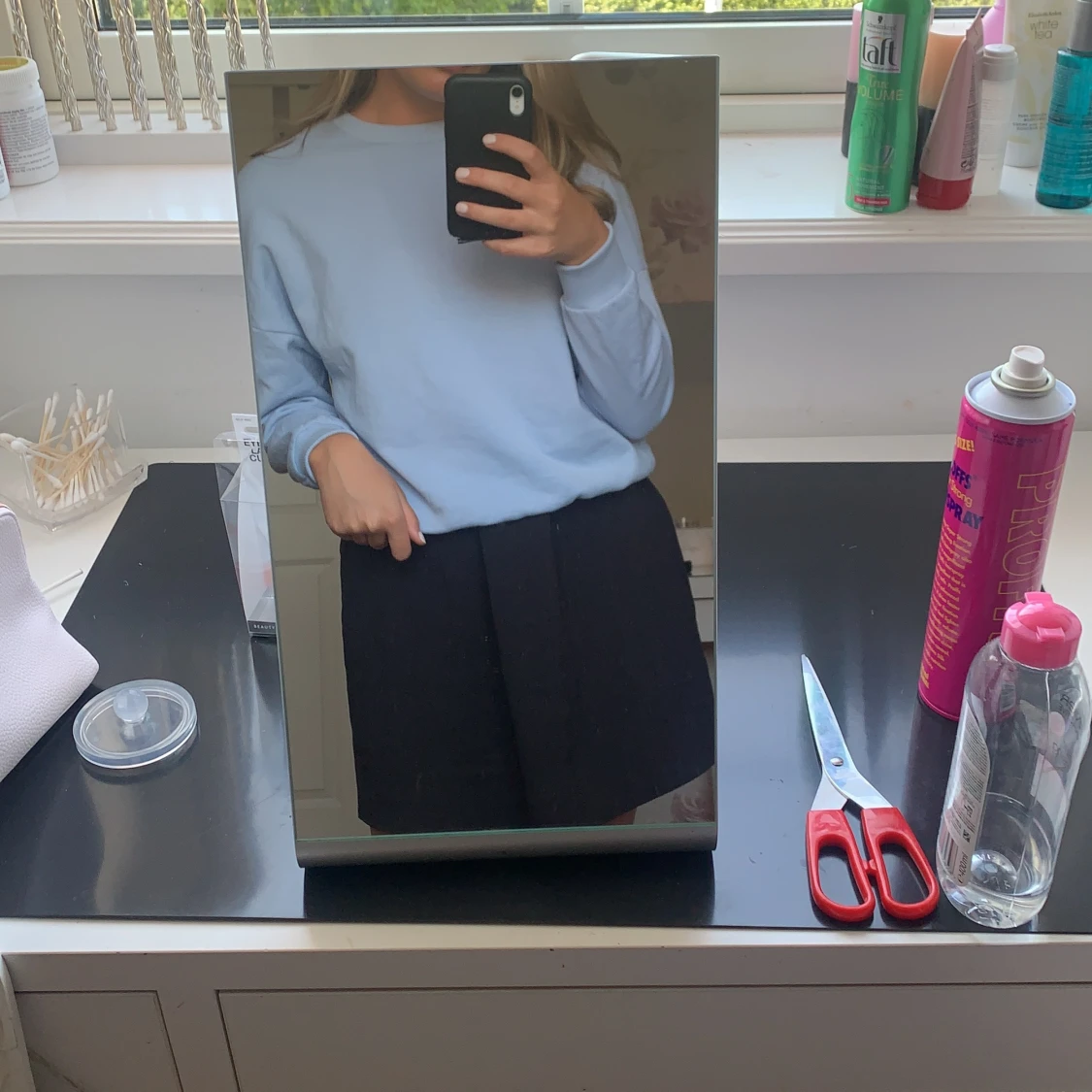 Blå sweatshirt🤍 - 90