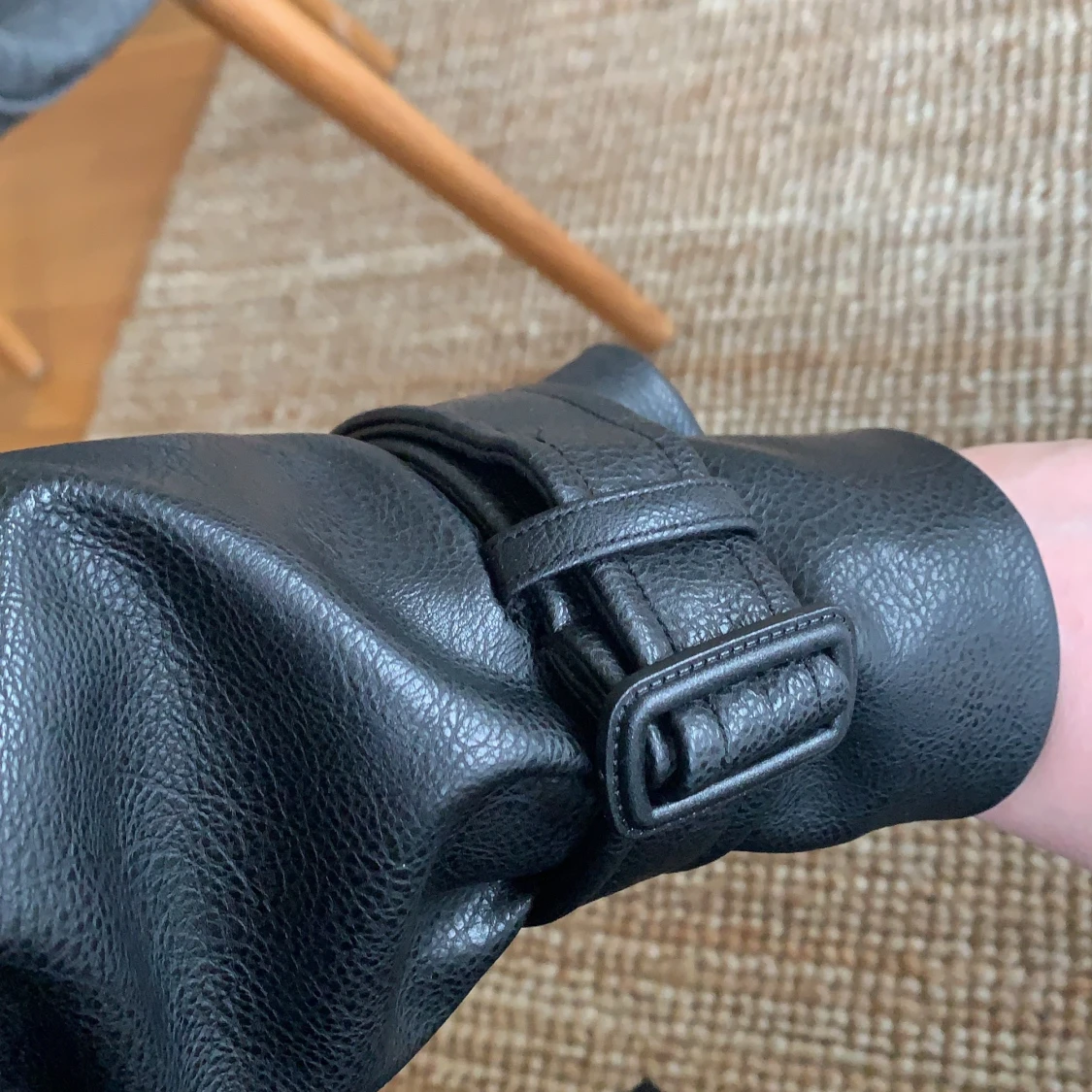 Fejk läderkappa - 91