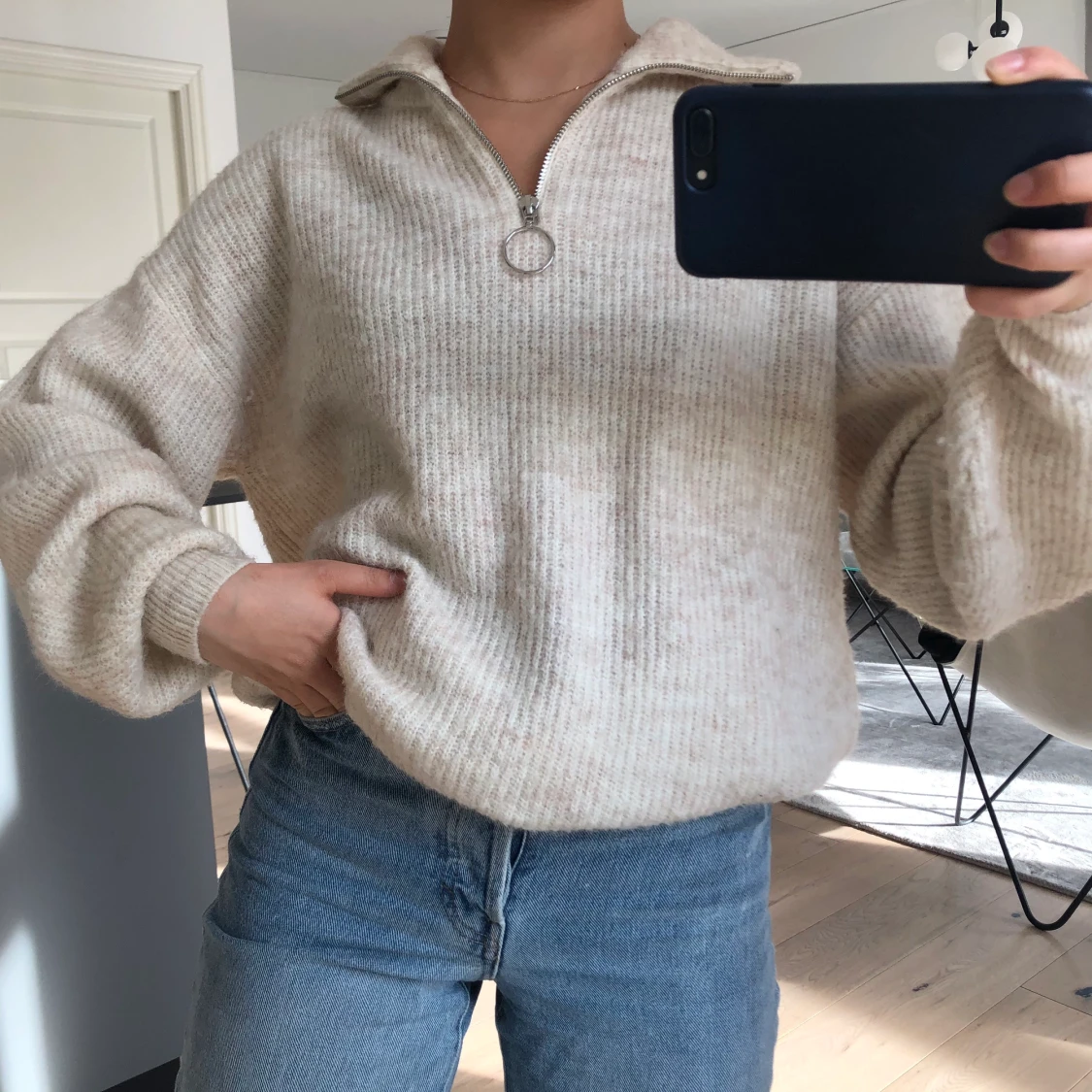 Stickad tröja/sweater