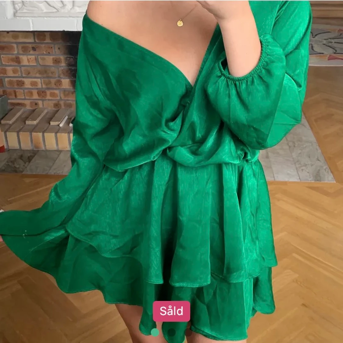grön klänning
