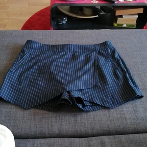 Blå shorts  - Blå shorts med vita ränder från vila. De är i gott skick och används inte längre. Köparen står för frakten. 