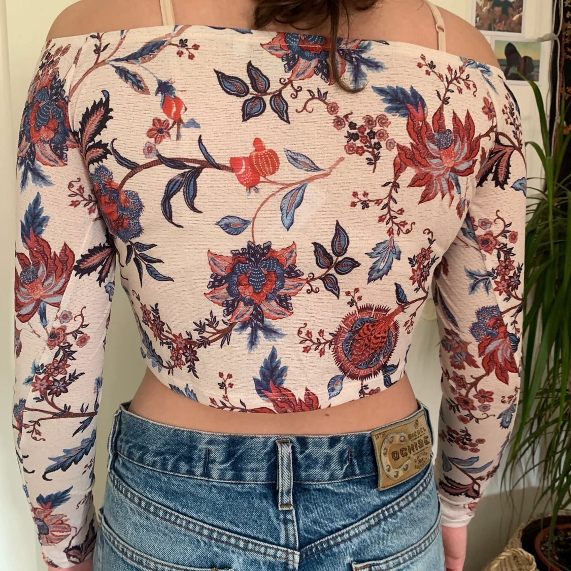 Blommig topp från Junkyard - 90