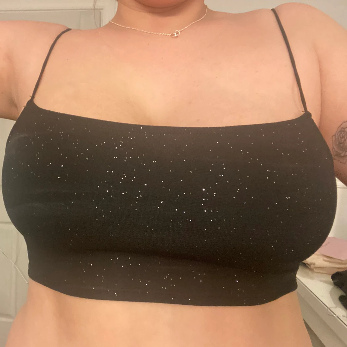 Glitter Crop Top