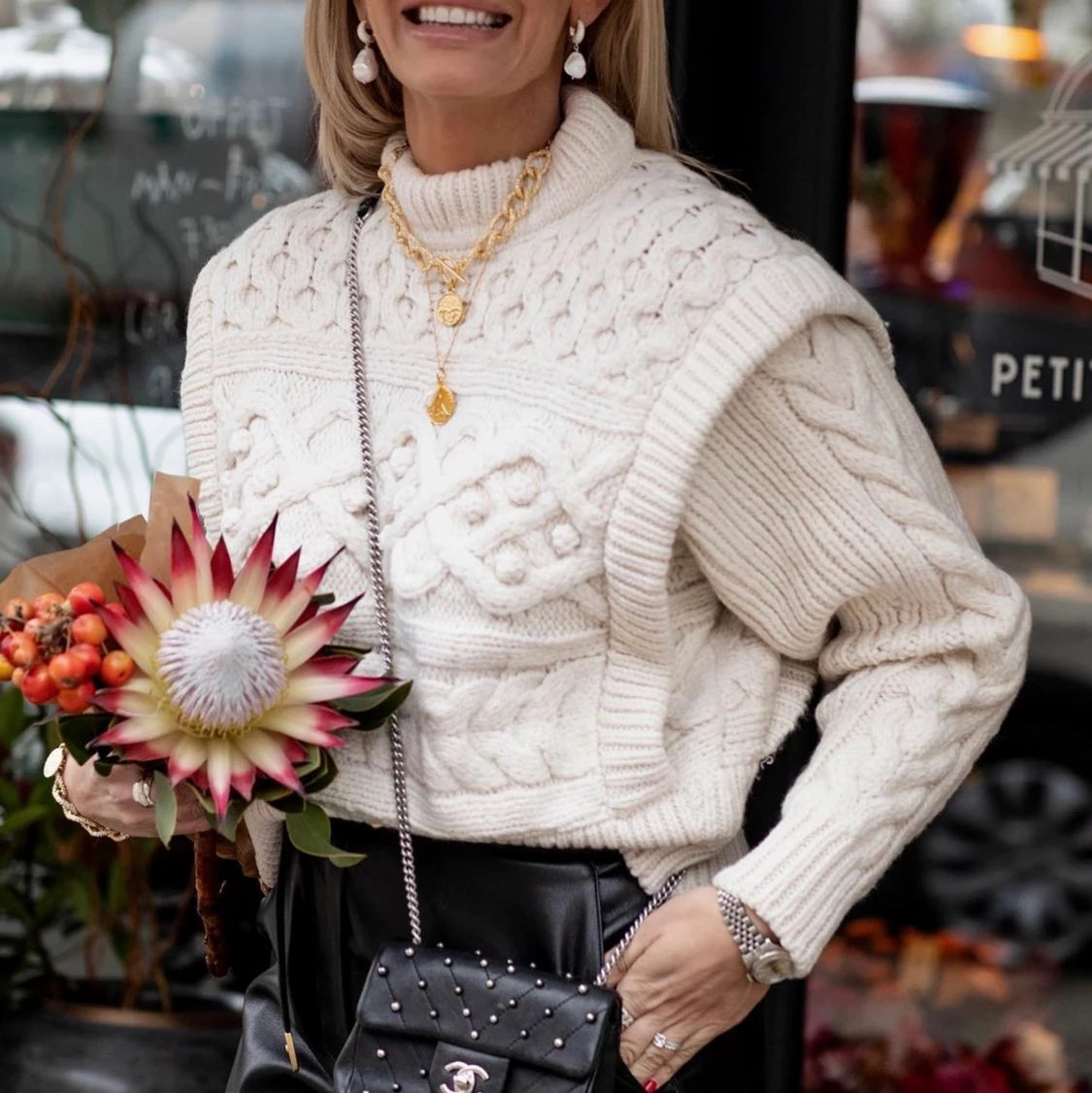 24K guldpläterat halsband - 90