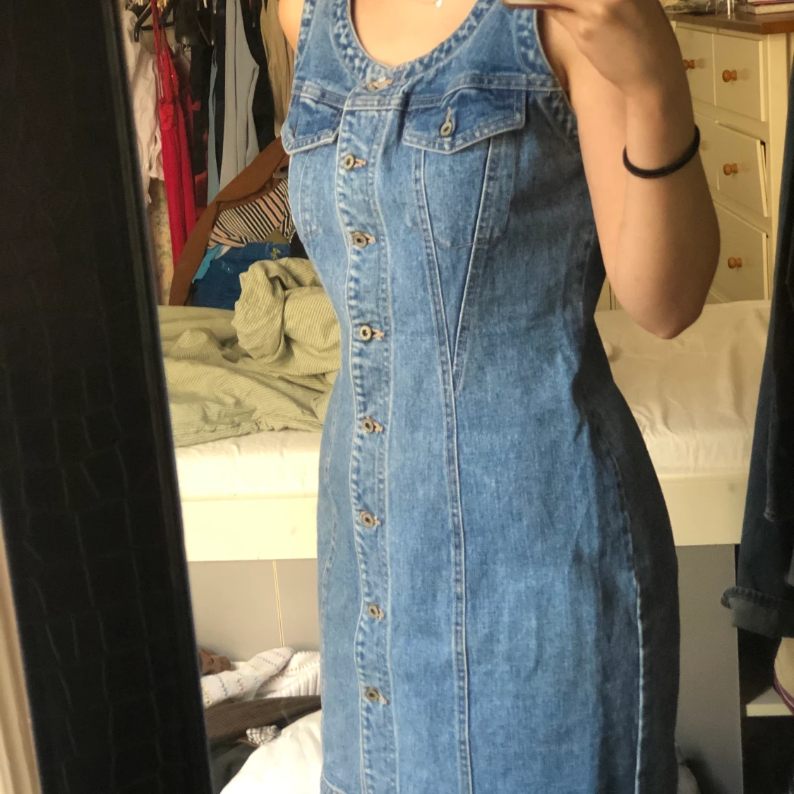 Jeans klänning - 90