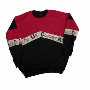 FUCK - vintage sweatshirt - En fin röd sweatshirt med ett coolt budskap. Bildar ett fint ord också. Köpt på tjmaxx i usa