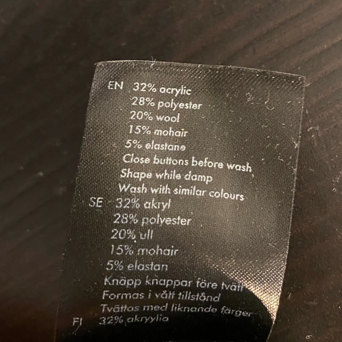 Stickad Ull kofta  - 90