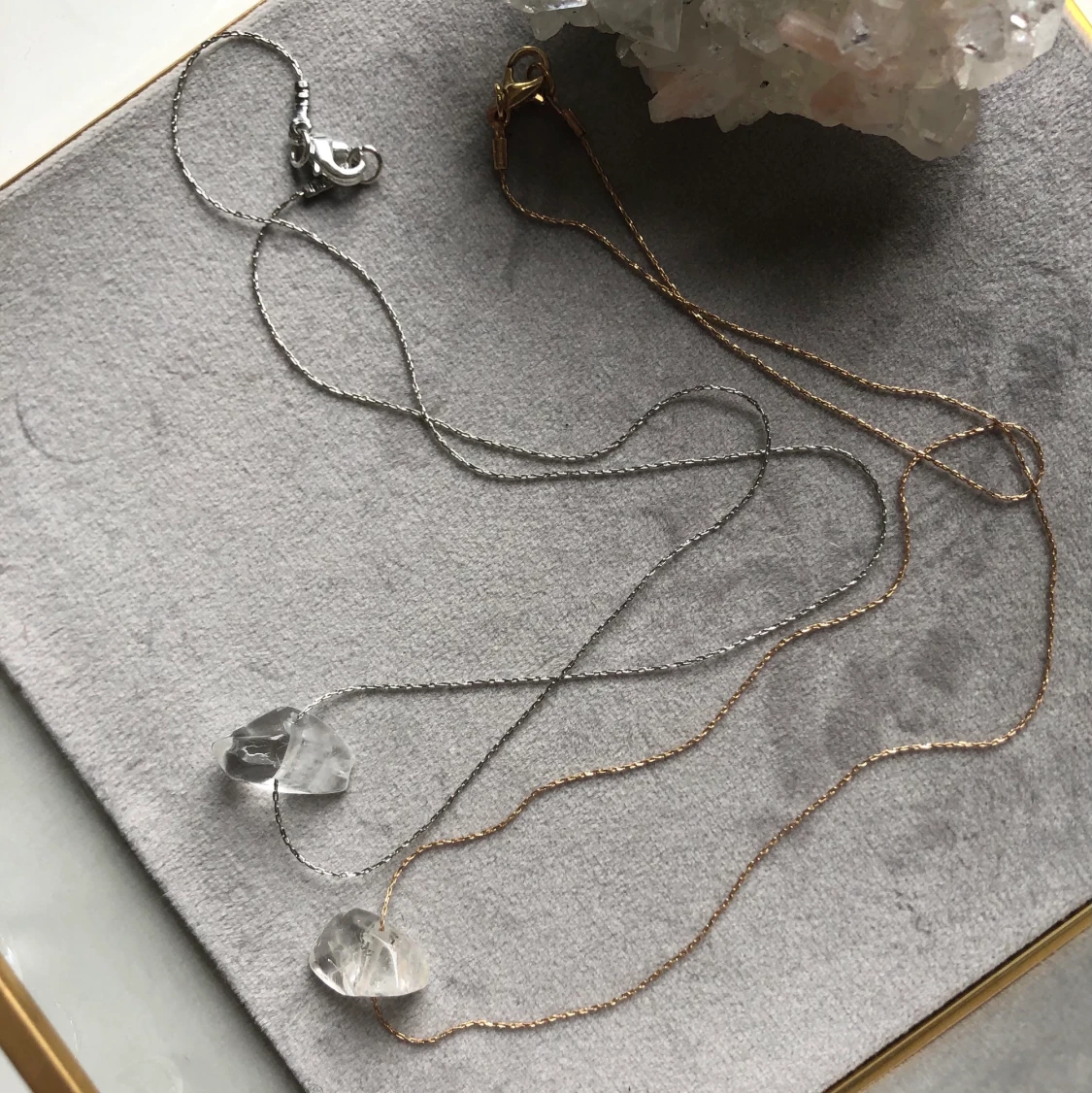 Bergkristall halsband