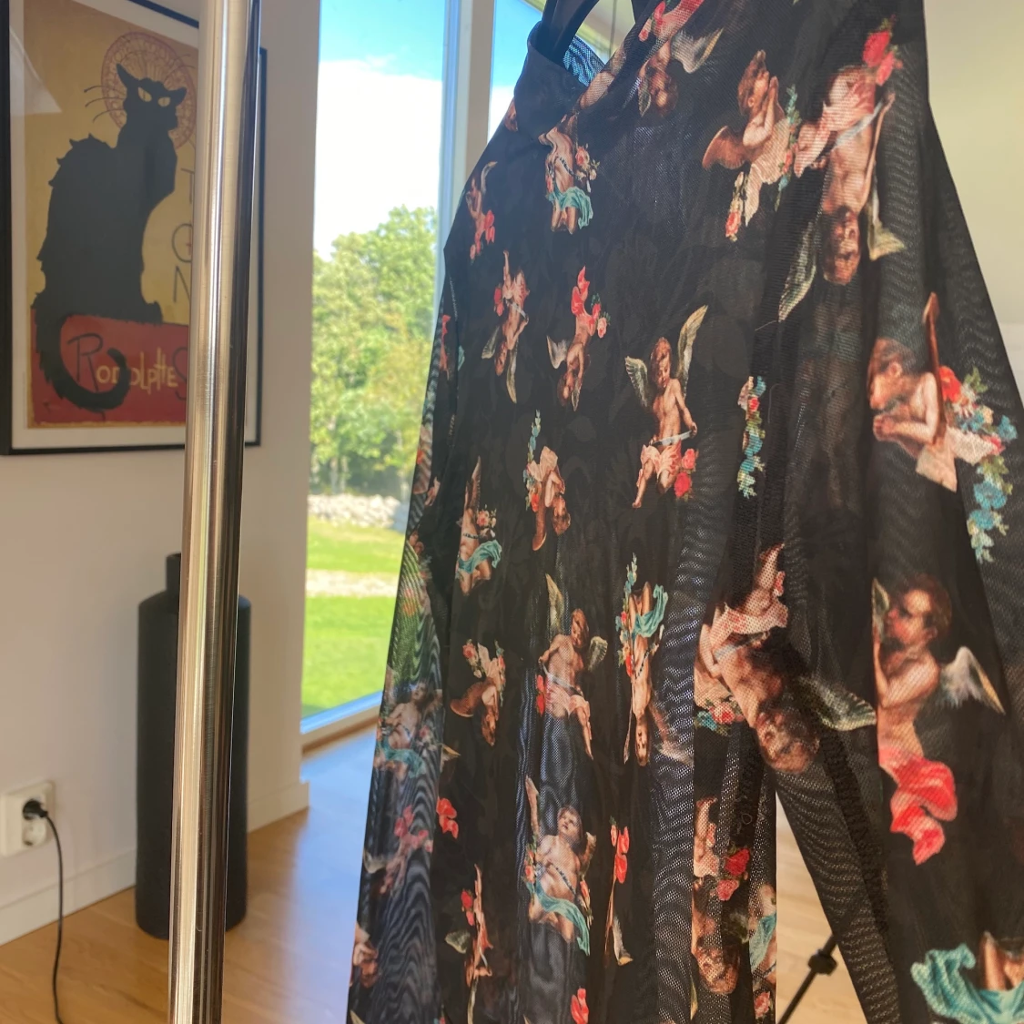 Långärmad meshtröja - 90