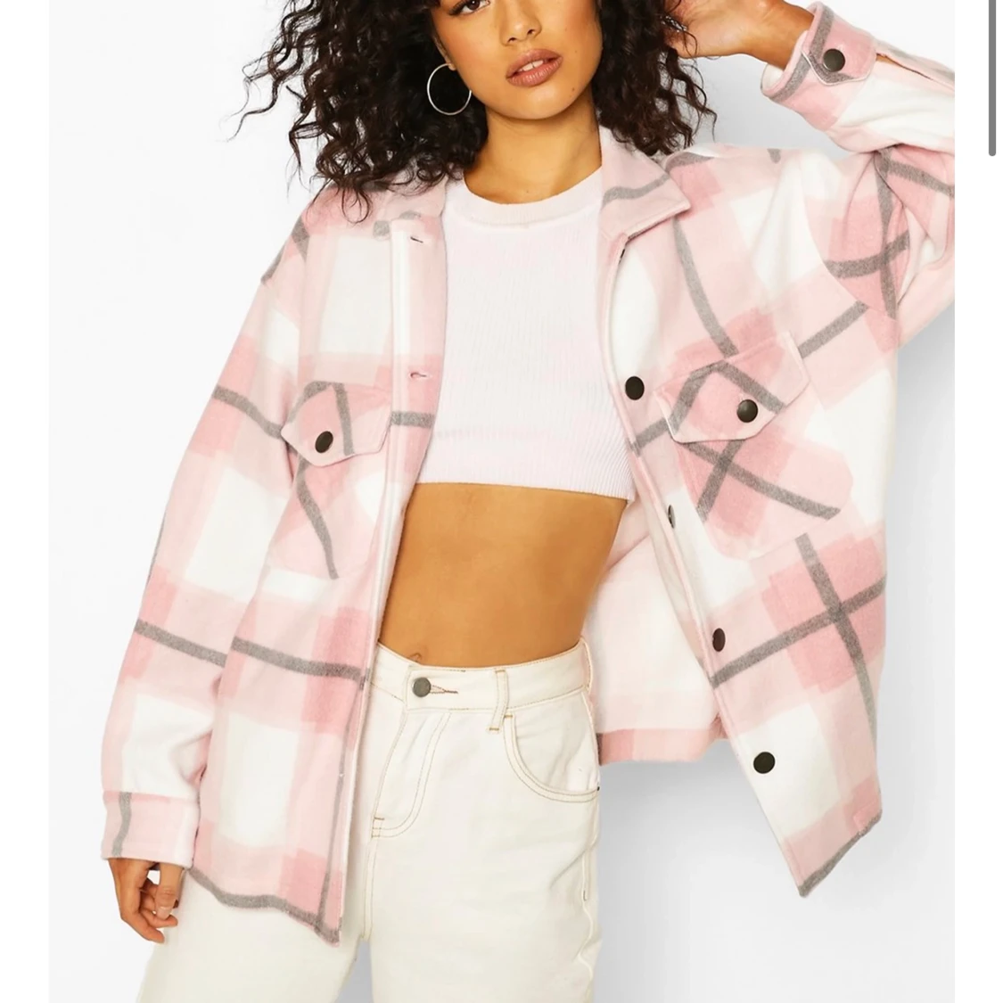 Rutig Rosa Jacka - 90