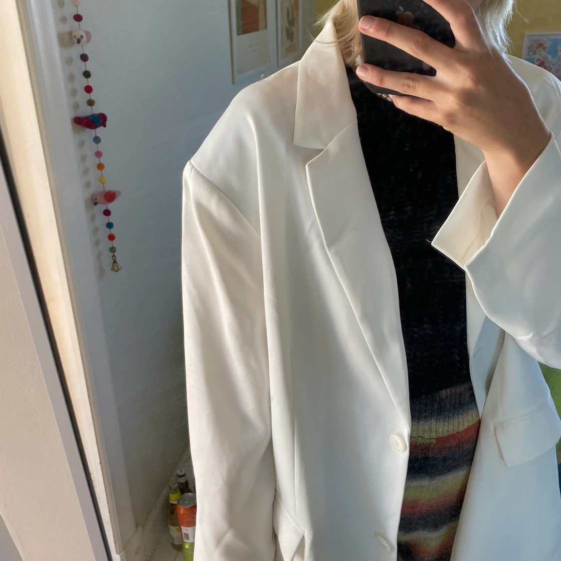 vit oversized kavaj - 91