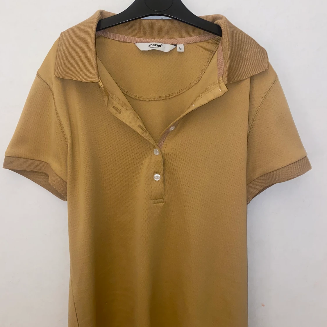 Senapsgul/guldig Piké tröja, storlek M - 90