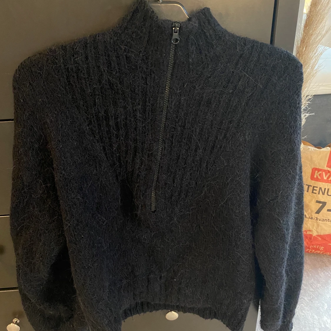 Stickad tröja dragkedja Weekday - 91