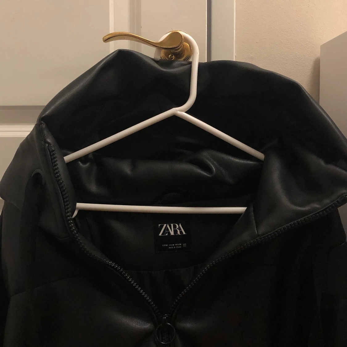 Pufferjacka i skinn - 91