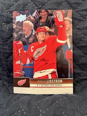 Hockeykort Nicklas Lidström signerad av honom  - Signerat Nicklas Lidström hockeykort