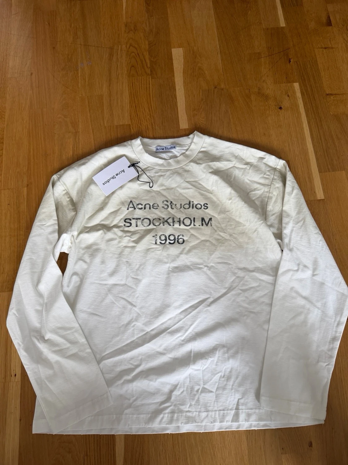 Vit långärmad Acne Studios tröja - 1