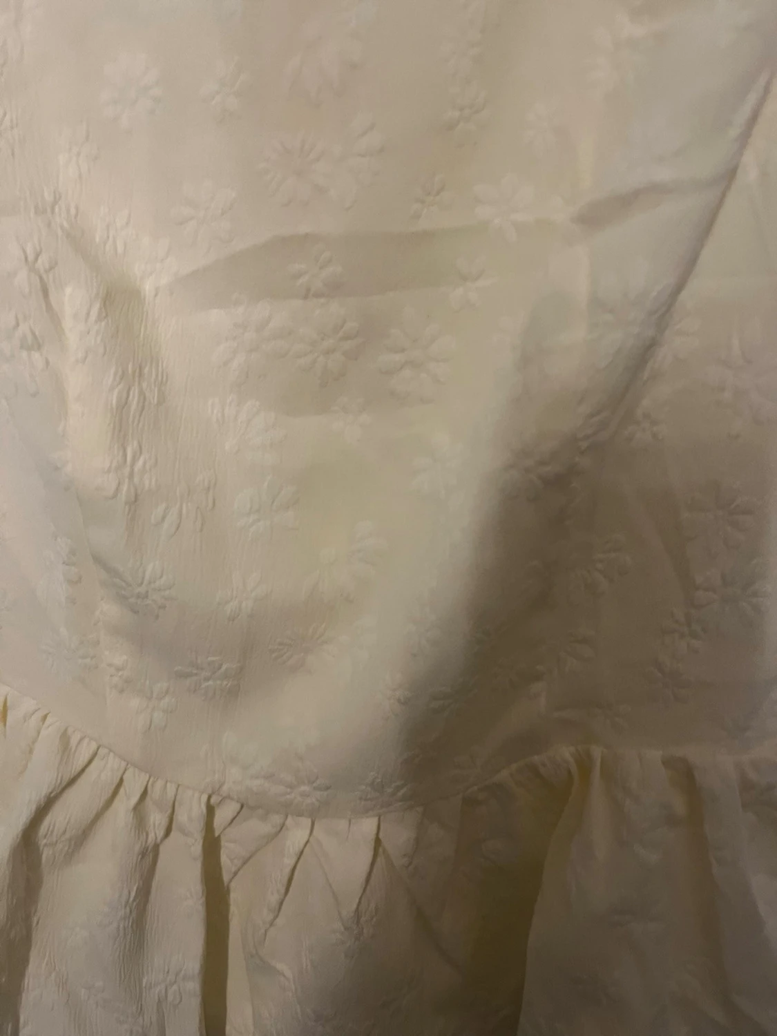 Ljusgul blommig topp - 1