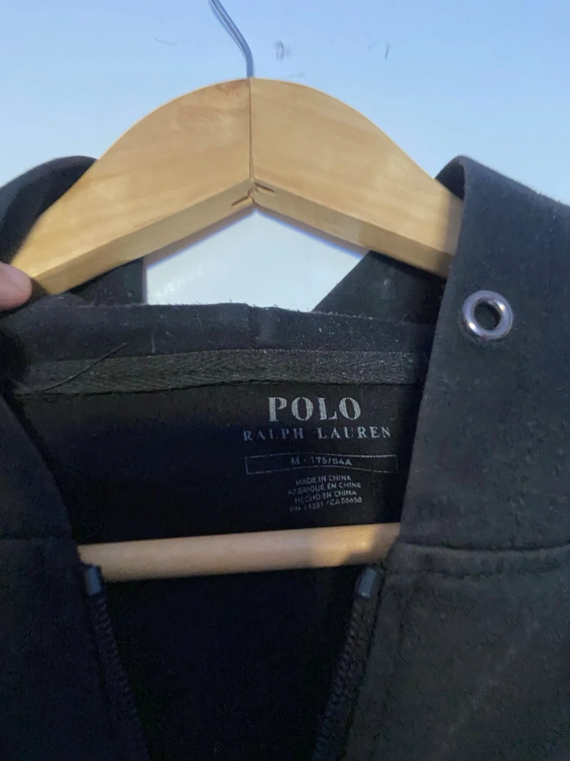 Svart zip hoodie från Polo Ralph Lauren - 2