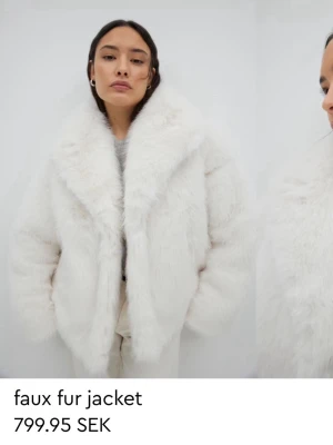 Vit faux fur pälsjacka - Säljer en fluffig vit pälsjacka i fuskpäls från Gina tricot. Använd bara någon gång så jättefint skick! Säljer då jag inte använd den på länge