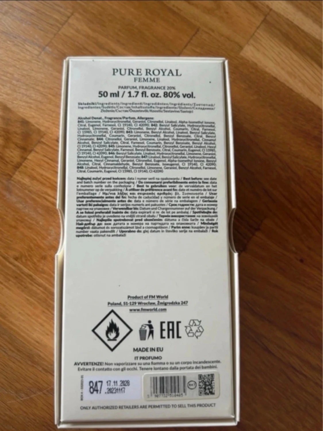 PURE ROYAL 847 parfym Federico Mahora - 3