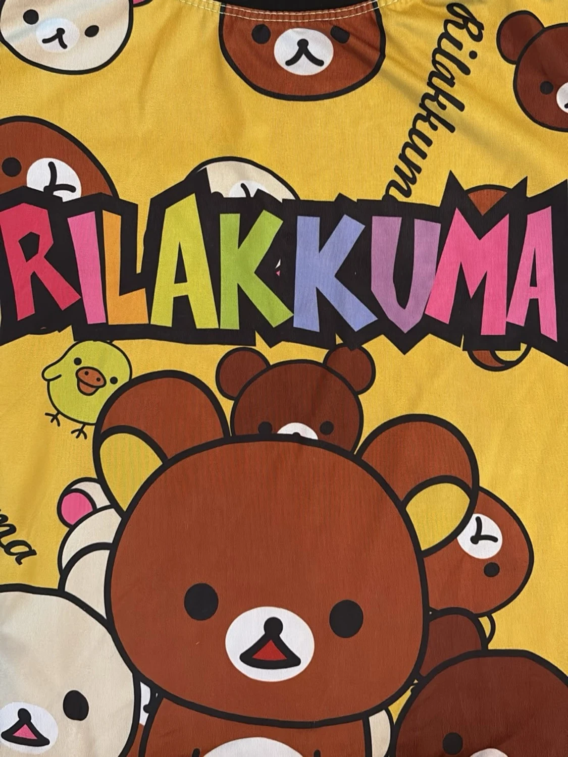 Gul Rilakkuma pyjamas-set - 1
